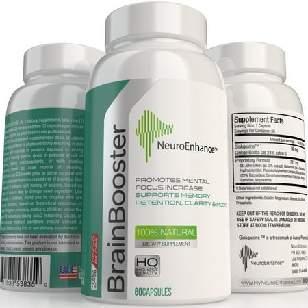 NeuroEnhance Natural Brain Booster Nootropic Supplement ...