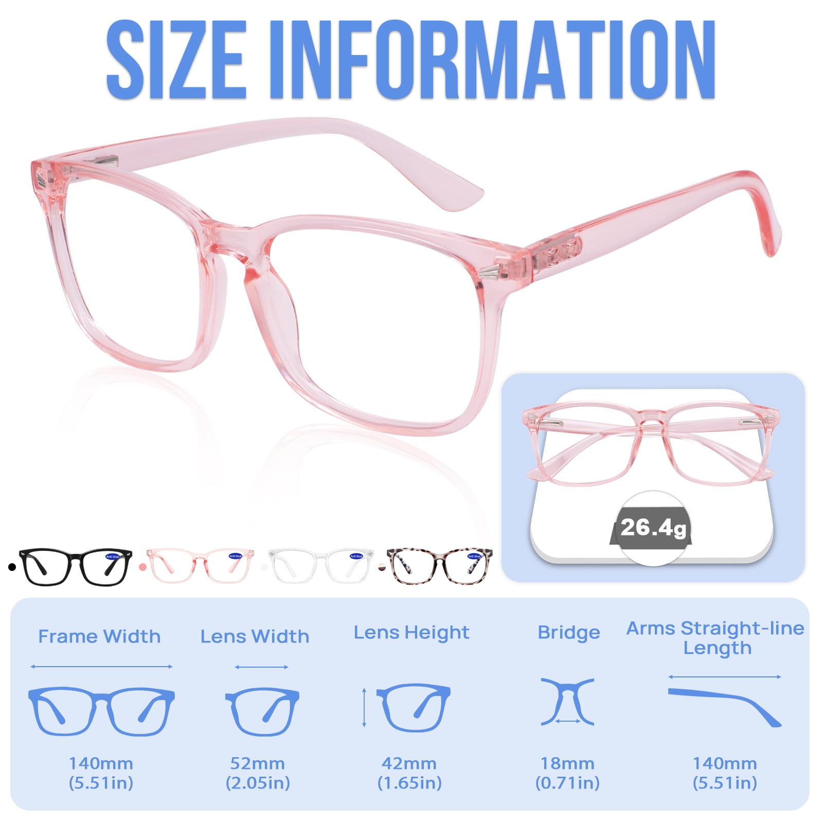WEMOOTANTS 4 PACKS Blue Light Blocking Reading Glasses Women Filter UV Computer Readers 1.00 1.25 1.50 1.75 2.00 2.25 2.50 2.75 3.00 3.50 4.00 5.00 6.00 (2.5)