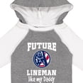 thumbnail image 4 of Inktastic Future Lineman Like Daddy Boys Long Sleeve Baby Bodysuit, 4 of 5
