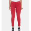 Karen Kare Women's Zuma Cropped Twill Jeans Red Size 10