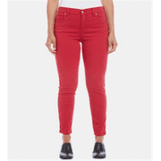 Karen Kare Women's Zuma Cropped Twill Jeans Red Size 10