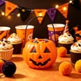 thumbnail image 5 of Gifts for Kids! Fwttom Halloween Candy Bucket - Halloween Pumpkin Bucket Plastic, Children Trick or Treat Pumpkin Candy Pail Container, Holiday Portable Halloween Decorations for Kids, 5 of 6
