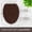 Brown, variant on Toilet Lid Cover - Spa Blue, Plush Microfiber Oval Toilet Seat Covers for Bathroom, Machine Washable Elongated Toilet Cover Seat, Stretches up to 21"x19"
