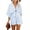 Light Blue, variant on utcoco Women's Half Sleeve Striped Jumpsuits Casual Rompers