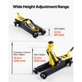 thumbnail image 3 of VEVOR Low Profile Floor Jack, 2.5 Ton (5512 lbs) Capacity, Steel Racing Floor Jack with Single Piston Quick Lift Pump & Raised Saddle, Hydraulic Trolley Car Lift for SUVs, Lifting Range 3.3"-13.8", 3 of 9