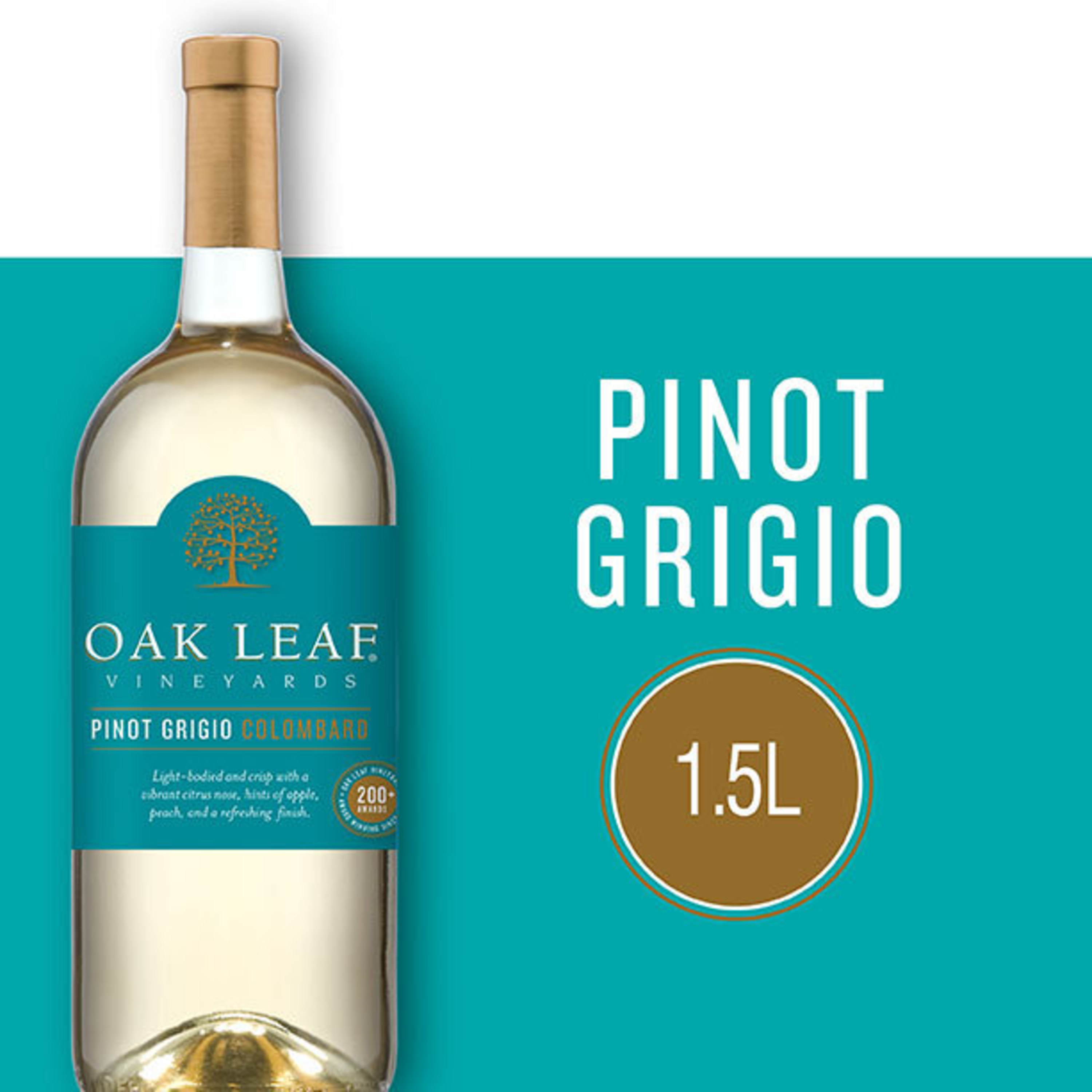 Oak Leaf Vineyards Pinot Grigio 1.5L, American