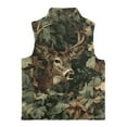 thumbnail image 5 of Uorisanigo Fleece Jacket Vest for Boys Girls, Casual Full Zipper Kids Camo Deer Hunter Jackets, Soft Puffy Sleeveless Vests Warm Outwear Fashion Fall Winter Clothes 2-12 Years, 5 of 7