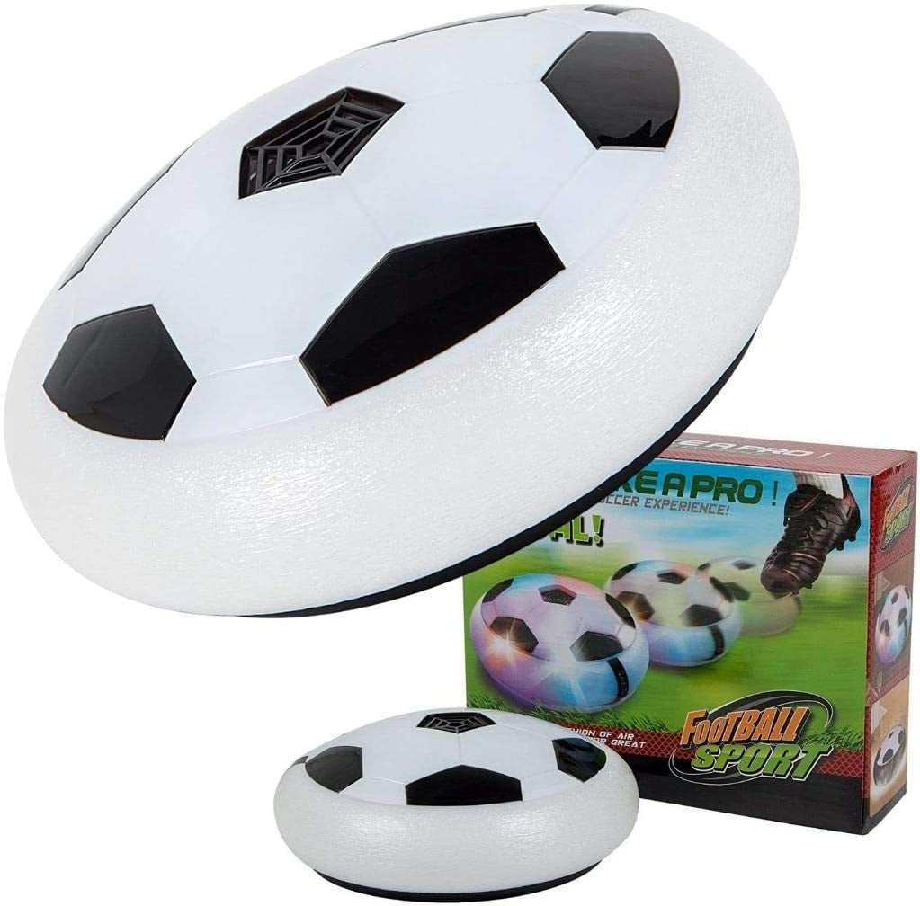 Air Power Soccer Football Hover Disc Toy with Foam Bumpers and LightUp