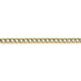 thumbnail image 2 of Real 14kt 4.3mm Semi-solid with Rhodium Pav∩┐╜ Curb Chain Chain Bracelet; 7 inch; for Adults and Teens; for Women and Men, 2 of 4