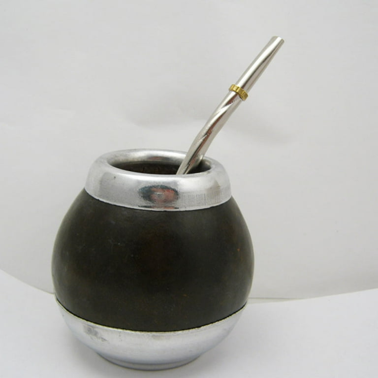 Argentinian Mate Gourd with a Metal Straw (bombilla in Spanish) - Bard  Graduate Center