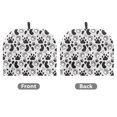 thumbnail image 2 of HELLHERO 1Pcs Coffee Pot Cloth Covers with Keep Warm Polyester Canvas Keep Warm for Household, Black Paw Prints on White, 2 of 8