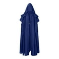 thumbnail image 1 of Cape Longue Gothique Rétro Décontractée à Capuche Fendue sur le Côté pour Hommes, 1 of 4