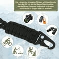 thumbnail image 2 of Maytalsory 2x Exquisite Craft Lanyard Keychain For Neck Wear And Outdoor Activity Paracord Lanyard Keychain Black, 2 of 6
