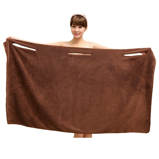 Kcasa Microfibre Absorbent Quick Dry Wearable Spa Shower Bath Towel Kcasa Microfibre Absorbent Quick Dry Wearable Spa Shower Bath Towel Sports Travel Gym Beach Camping Coffee Color Com