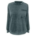 thumbnail image 6 of Gkeoshab Sweatshirt Women's Washed Cotton Oversized Crewneck Sweatshirt, Ultra-Soft Vintage Pullover with Dropped Shoulders for a Relaxed and Cozy Loungewear Essential. Grey XL, 6 of 9