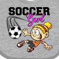 thumbnail image 4 of Inktastic Soccer Girl Girls Baby Bib, 4 of 4