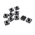 thumbnail image 1 of 10 Pcs 12 x 12 x 7mm Interruptor de botón táctil momentáneo, 1 of 1