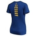thumbnail image 3 of Women's Stephen Curry Royal Golden State Warriors Playmaker Name & Number V-Neck T-Shirt, 3 of 3