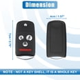 thumbnail image 6 of 4 Button Car Flip Keyless Entry Remote Control for Smart Fob OUCG8D-439H-A for Acura TL 2007-2008 313.8MHz 46 Chip, 6 of 6