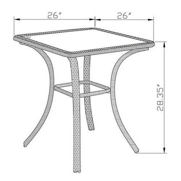 Better homes and gardens colebrook discount 3 piece outdoor bistro set