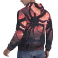 thumbnail image 6 of Pofeuu Giant Monster Over City Print Mens Casual Hooded Collar Drawstring Hoodies Pullover Sweatshirts Casual Long Sleeve Shirts-Medium, 6 of 7