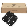 thumbnail image 6 of Cauldham (12 Pack) Heavy-Duty 3-1/2" Interior Door Hinges with 5/8" Radius Corners - Black, 6 of 7
