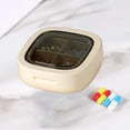 thumbnail image 1 of Jioakfa Storage And Organization Solutions Tablets Box Portable Medicines Tablets Dispenser Travelling Portability Compartmentalised Small Tablets Boxes Beige Size, 1 of 6