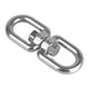 thumbnail image 5 of Gancho de ojo giratorio Anillos de cadena para perros Anillos de grillete giratorios de ojo a ojo Conector para 6 mm, 5 of 9
