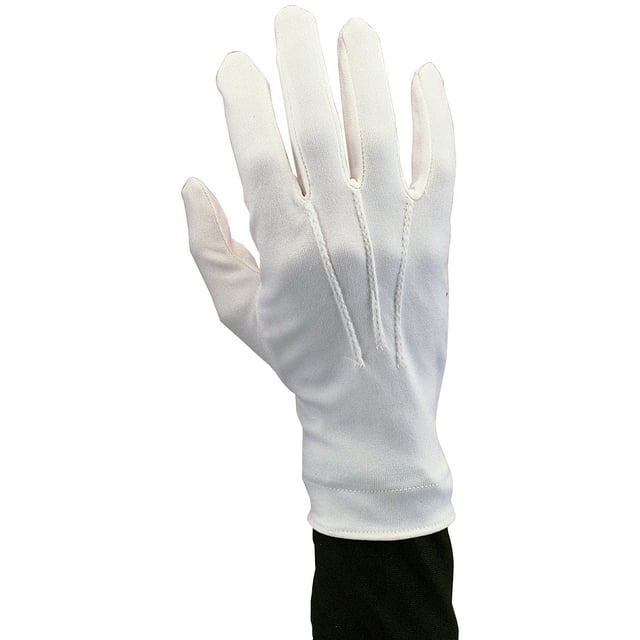 Guantes para disfraces Rubie's Novelty de nailon para hombre, color blanco