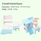 thumbnail image 3 of Casa De Villa Haciendo Ejercicio Y Divirtiéndose En El Parque Infantil Escondite De Animales Pequeños Para Mascotas Casa De Hámster Con Divertida Escalera Para Subir Escalera Cabaña De Madera Jugar, 3 of 4