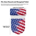 thumbnail image 7 of HELLHERO Polyester Fabric Toilet Lid Seat Cover & Elastic Installation Toilet Seat Cover Set & Universal for Toilet Soft, American Flag Pattern, 7 of 7