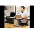 thumbnail image 3 of Rocelco 19" Portable Desk Riser - Height Adjustable Travel Standing Desk Converter - Premium Compact Sit Stand Up Laptop Rising Workstation with Carry Bag (Black), 3 of 7