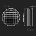 thumbnail image 2 of 3" Inch (net 3/8" x 3/8" Inch) Duct End Cap with Steel Mesh - Round Galvanized Steel Cap, Steel Screen - Vent Duct End Cap - Available Different Sizes (3"; 4"; 5"; 6"; 8"; 10"; 12" Inch), 2 of 7
