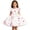 00-White211, variant on WOYY Girls Cute Graphic School Flutter Sleeve Dress Casual A Line Midi Dresses, Sizes 1-12