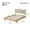 Beige A_N770P288639A, variant on Bed Frame Premium Rubber Wood Platform Bed Frame, Queen Bed Frame with Headboard Included, Mid Century Modern Bed With Beige Color,Platform Bed Frame