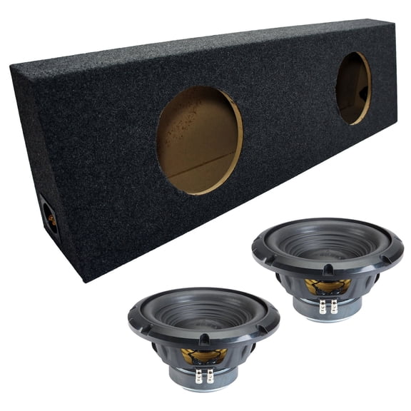 Alpine Regular Standard Truck Sealed Dual 10" W10S4 Loaded Subwoofer Sub Box Enclosure 500W RMS 4 Ohm