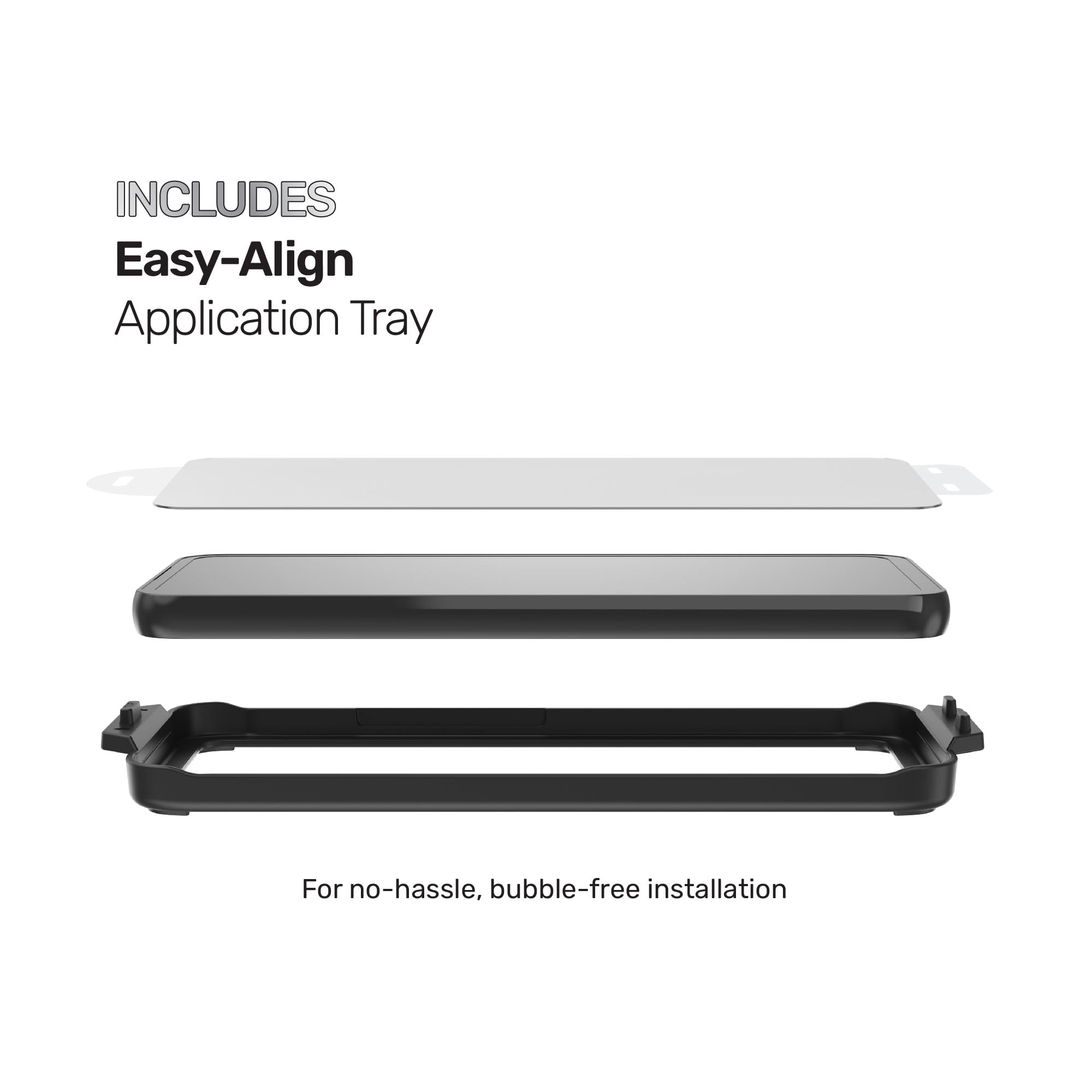 DuraGlass Tempered Glass Screen Protector for iPhone Duo with Easy Application Tray