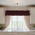 thumbnail image 2 of Solid Poplin Window Valance 58" Wide Burgundy, 2 of 4