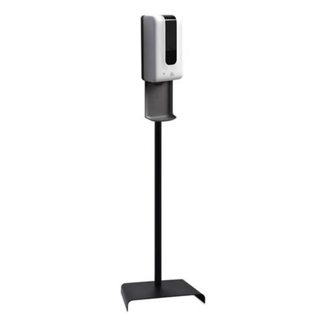 GN1 F1406STS Automatic Hand Sanitizer Dispenser with Floor Stand & Tray, White