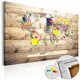 thumbnail image 2 of Tablero de corcho - World Map: Wooden Oceans Cork Map Medidas 90X60, 2 of 5
