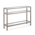 thumbnail image 1 of Pemberly Row Traditionnelle 42" Table de Console en Métal Satiné Nickel / Gris, 1 of 11