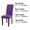 Purple, variant on PiccoCasa Spandex Plain Dining Room Chair Slipcover Washable Chair Protector, Purple