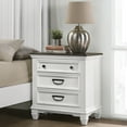 thumbnail image 5 of Modern Bedroom Collection With King Panel Bed, Dresser, Mirror, Nightstand, Chest Antique White Size Bed And Stylish Accessories, 5 of 6