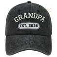 thumbnail image 3 of Grandpa Hat Baseball Cap Vintage Washed Letter Embroidery Dad Hat, 3 of 3