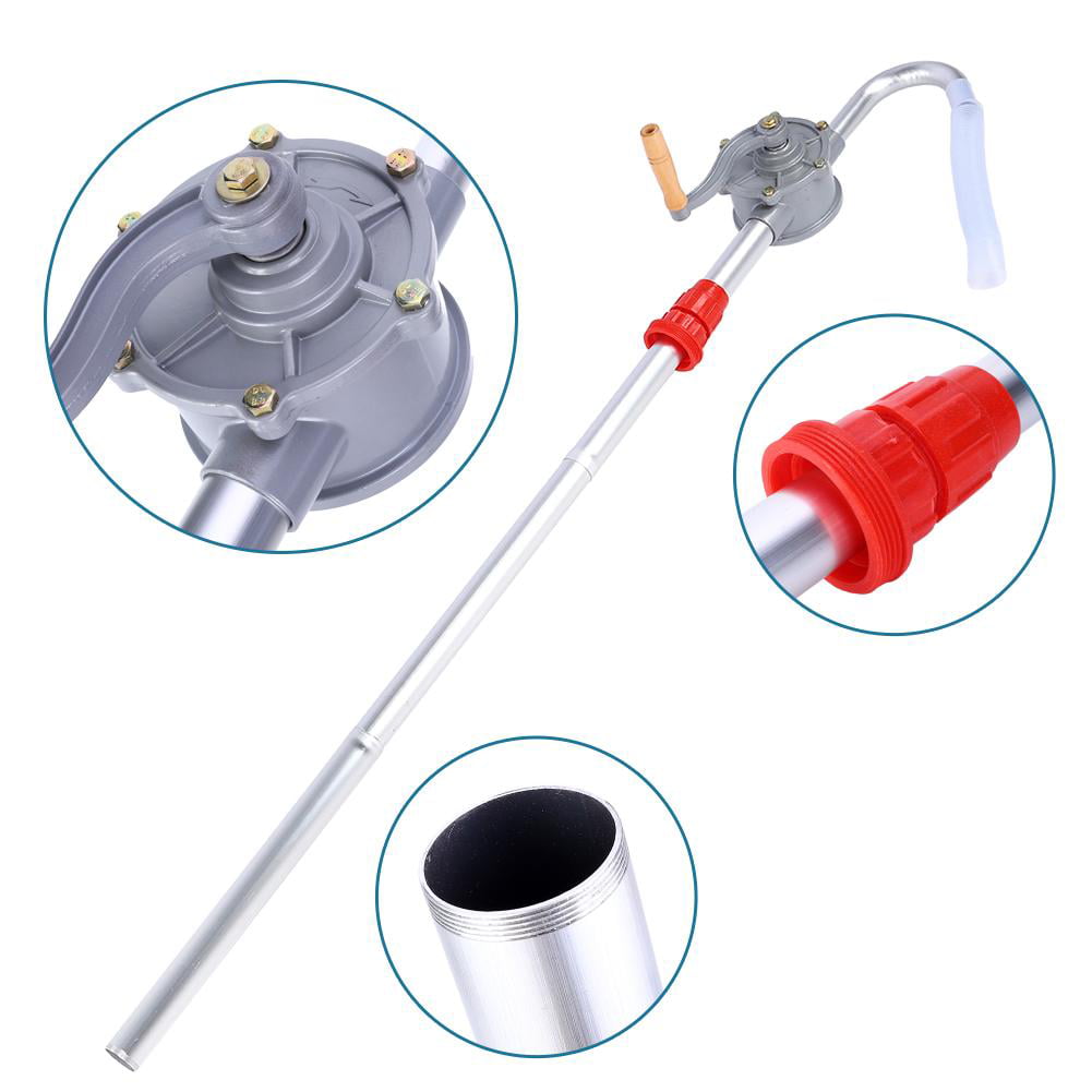 Rotary Hand Oil Pump Diesel Fuel Barrel Drum Syphon Transfer Cooking Oil Pump 