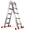 Orange, variant on HBTower Ladder, A Frame 4 Step Extension Ladder, 14 FT Multi Position Ladder with Stabilizer Bar, 300 lbs Safe Load Telescopic Ladder for Home Indoor and Outdoor Work