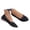 Black, variant on Women's Sheer Mesh Mary Jane Flat Shoes Breathable Lace Upper Flexible Non Slip Sole Spring Outdoor Casual Ballet Flats