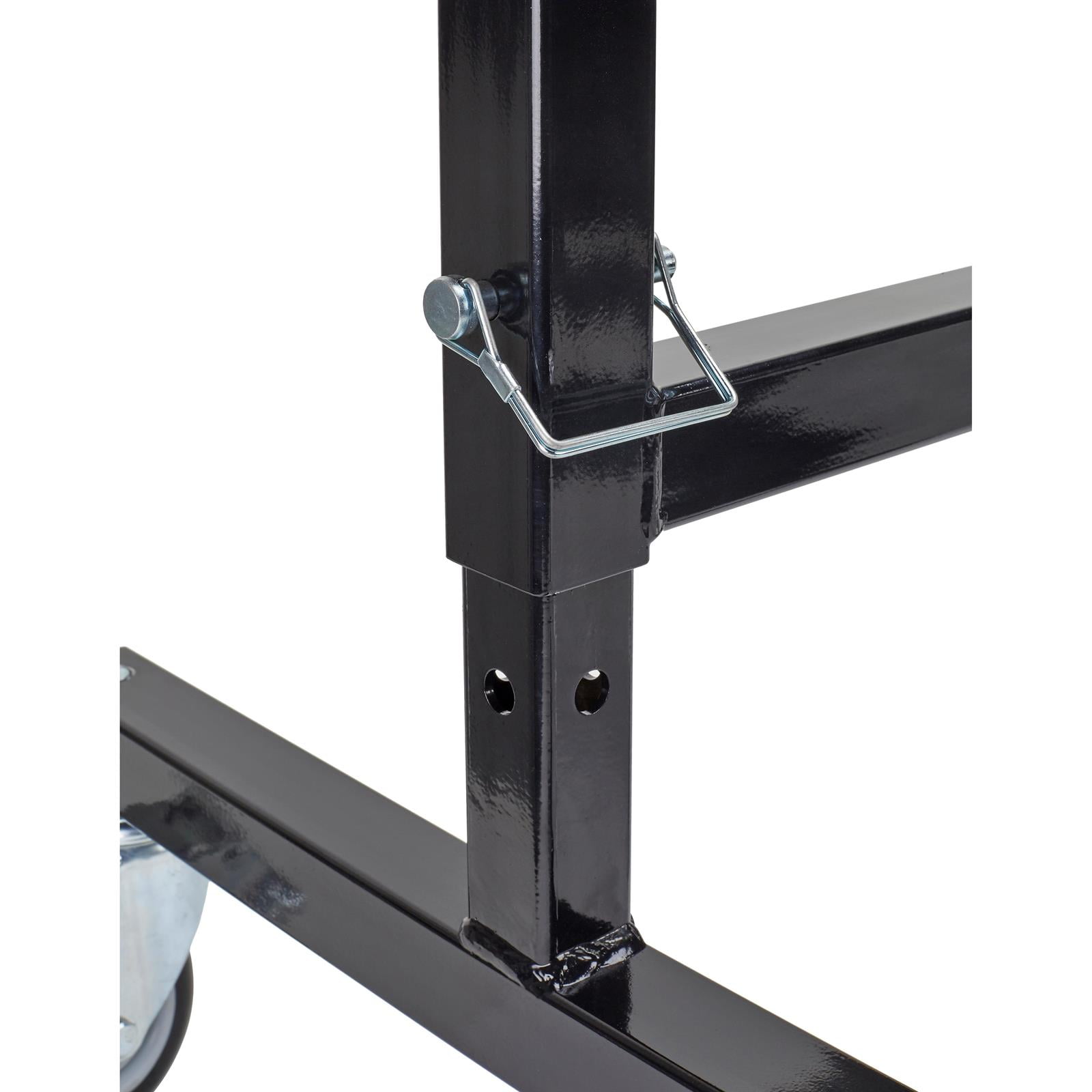 Speedway Motors Adjustable Sprint/Midget Car Chassis Stands: Portable, Sturdy, Locking Rubber Casters, Non-Slip Rubber Mounts, Adjustable Height (16-20 Inches), Sold in Pairs