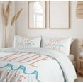 thumbnail image 6 of Ambesonne Ride the Wave Duvet Cover Sets, Exotic Sports, 2-Queen, Pale Pink Aqua, 6 of 7
