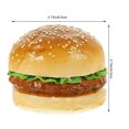 thumbnail image 2 of Hamburguesa realista, simulación de hamburguesa falsa, accesorio para fotografía de alimentos en panaderías., 2 of 7